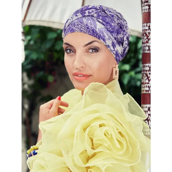 Amber Boho Turban - Purple Romance Headwear by Christine